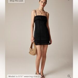 J Crew Crochet-panel mini dress